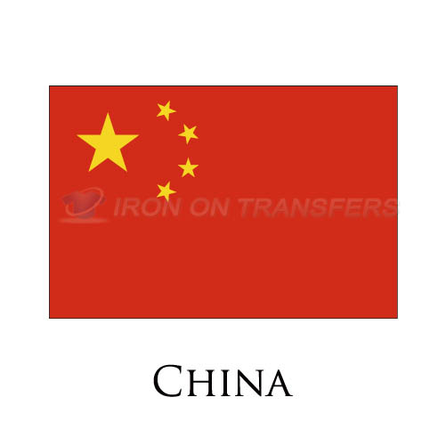 China flag Iron-on Stickers (Heat Transfers)NO.1848